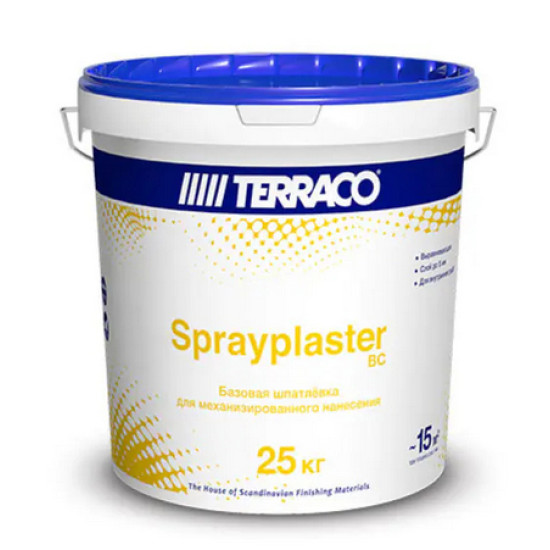 Шпатлевка Terraco Sprayplaster BC. Базовая. 25 кг. РФ.