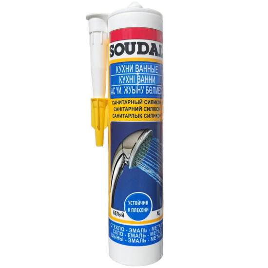Силикон санитарный белый Soudal. 280 мл. Бельгия. Силикон санитарный белый Soudal. 280 мл. Бельгия.