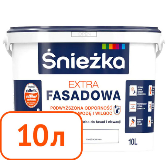 Sniezka Extra Fasadowa фасадная краска. Польша. 10 литров.