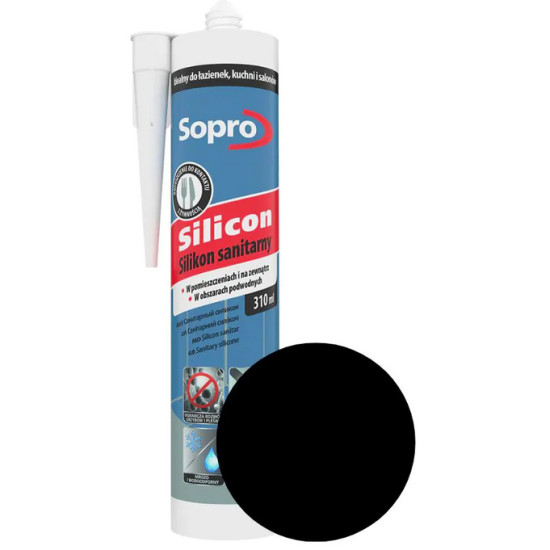 Герметик силиконовый Sopro 061. 310 мл. Глубоко черный 96. Польша. Герметик силиконовый Sopro 061. 310 мл. Глубоко черный 96. Польша.