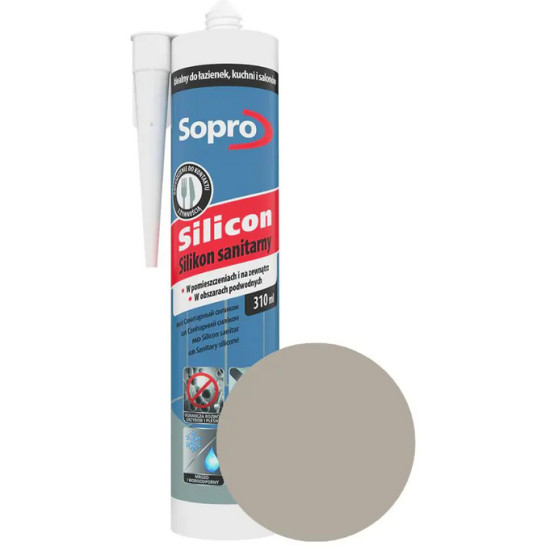 Герметик силиконовый Sopro 051. 310 мл. Серый 15. Польша. Герметик силиконовый Sopro 051. 310 мл. Серый 15. Польша.