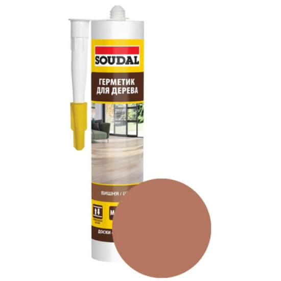Герметик акриловый для дерева Soudal вишня, ольха 280 мл. Бельгия. Герметик акриловый для дерева Soudal вишня, ольха 280 мл. Бельгия.