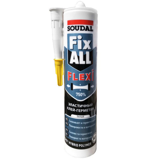 Клей-герметик Soudal Fix All Flexi. 290 мл. Словения. Клей-герметик Soudal Fix All Flexi. 290 мл. Словения.