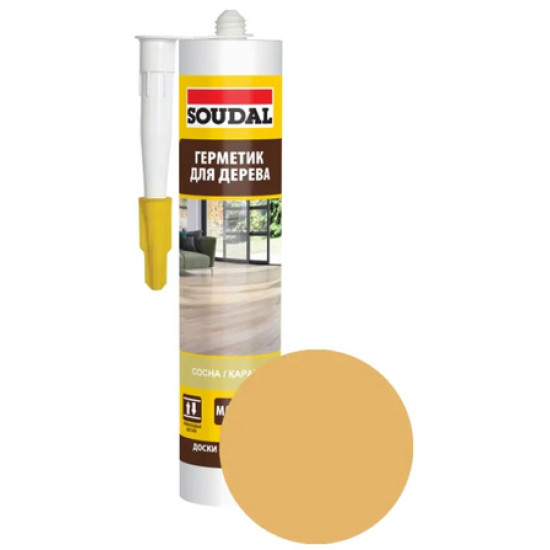 Герметик акриловый для дерева Soudal сосна 280 мл. Бельгия. Герметик акриловый для дерева Soudal сосна 280 мл. Бельгия.
