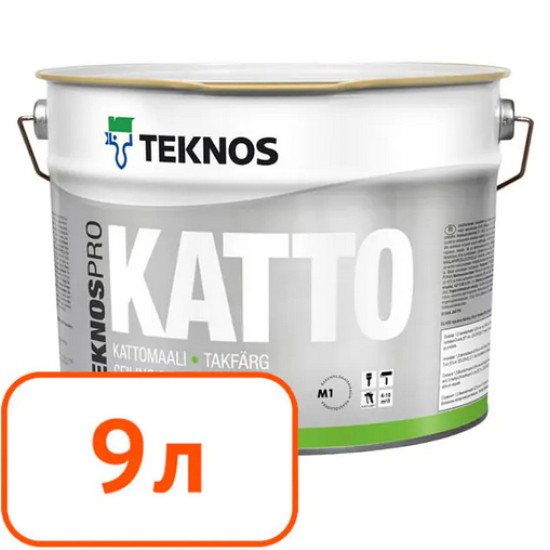 Краска Teknos Teknospro Katto. 9 л. Финляндия. Краска Teknos Teknospro Katto. 9 л. Финляндия.