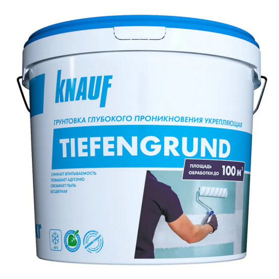 Грунтовка глубокого проникновения KNAUF TIEFENGRUND. 10 кг. РБ.