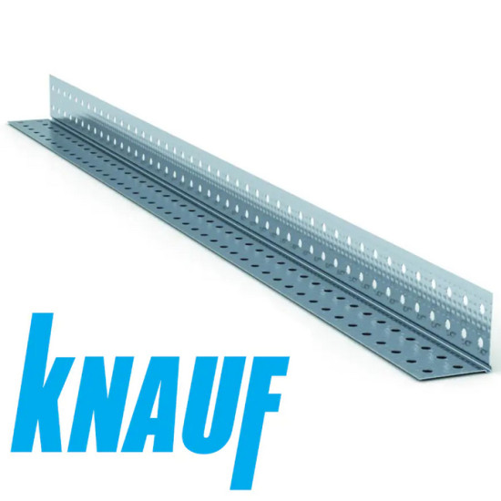 Угол перфорированный оцинкованный 31х31 KNAUF. Длина 3 м. РФ.