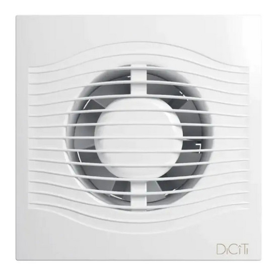 Вентилятор осевой вытяжной DiCiTi Slim 4C с обр. клапаном. 100 мм. РФ.