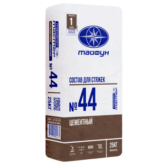 Тайфун Мастер 44. Стяжка. 25 кг. РБ. Тайфун Мастер 44. Стяжка. 25 кг. РБ.